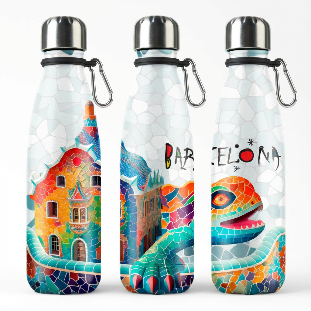 Botella Termo de Acero Inoxidable 500 ml - Parc Guell