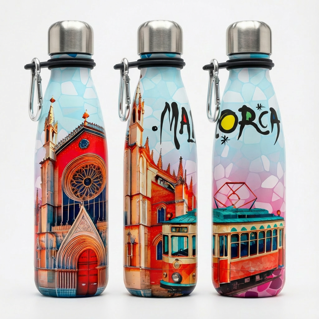 Botella Termo de Acero Inoxidable 500 ml - Tram + Catedral