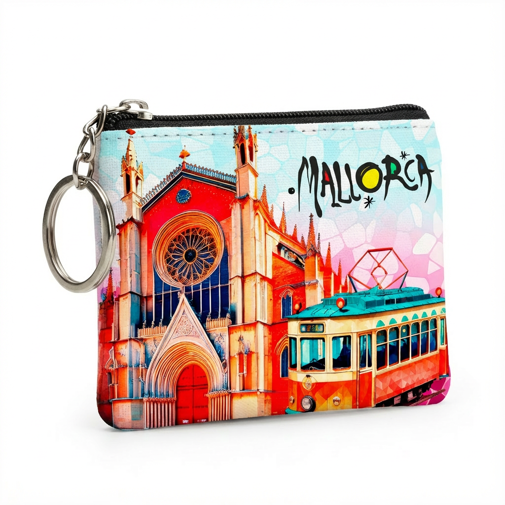 Monedero Mallorca Catedral + Tram – 12 × 9 cm