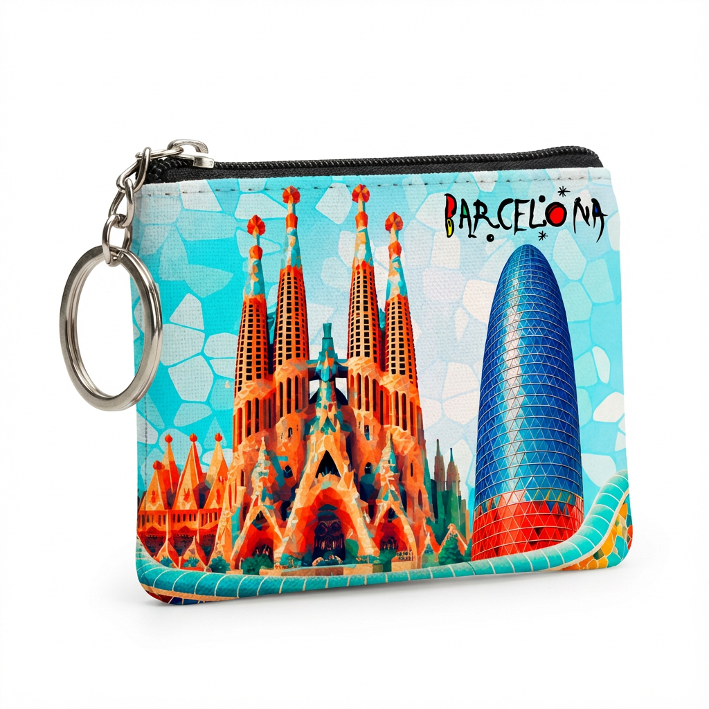 Monedero Barcelona Sagrada Familia & Agbar – 12 × 9 cm