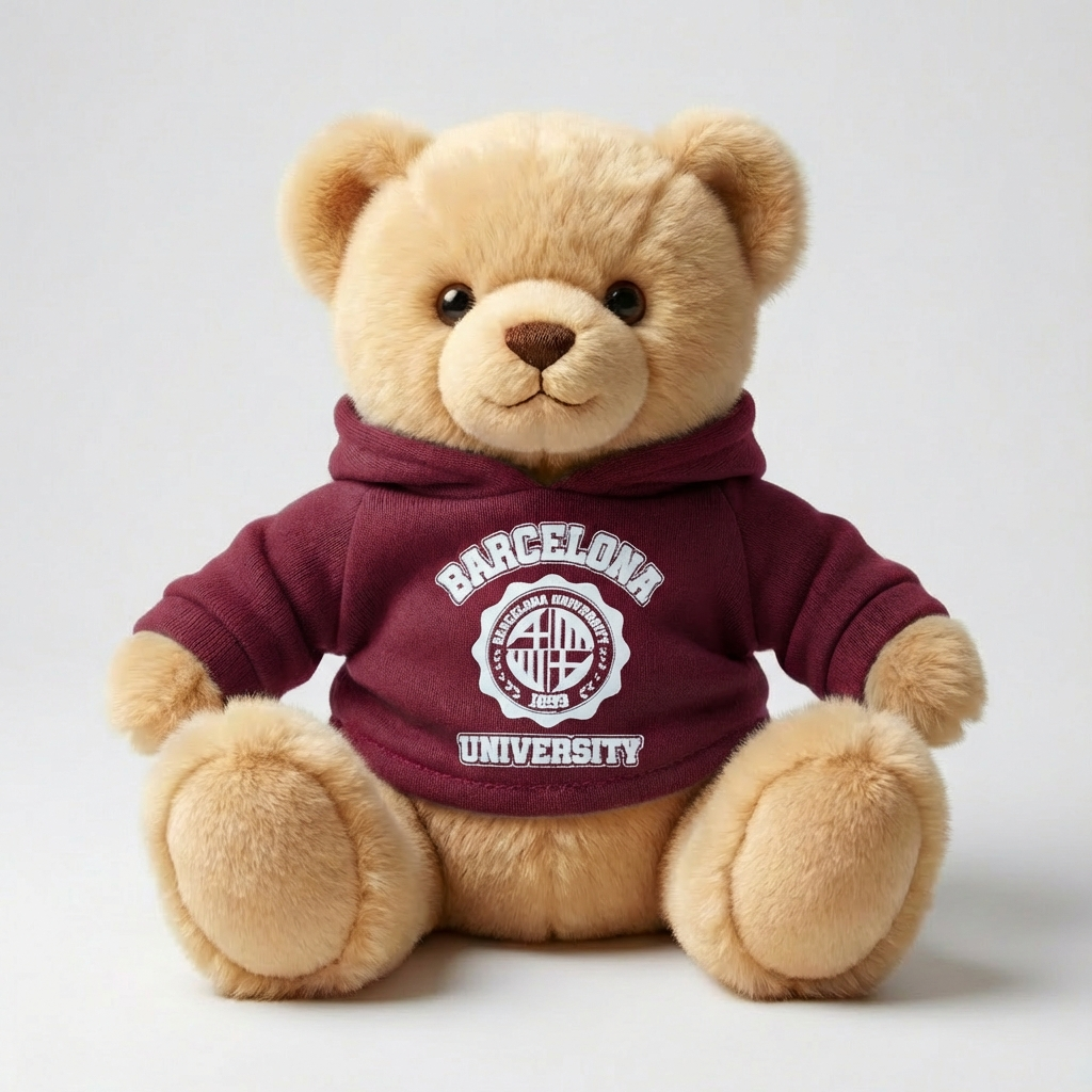 Oso de Peluche Barcelona University – 17 cm (Expositor 12 uds)