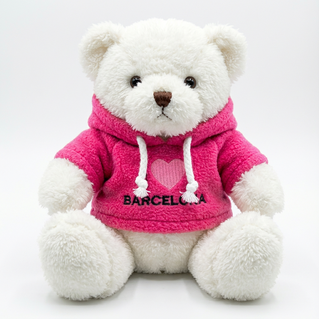 Oso de Peluche “I Love Barcelona” – 15 cm (Display 12 uds)