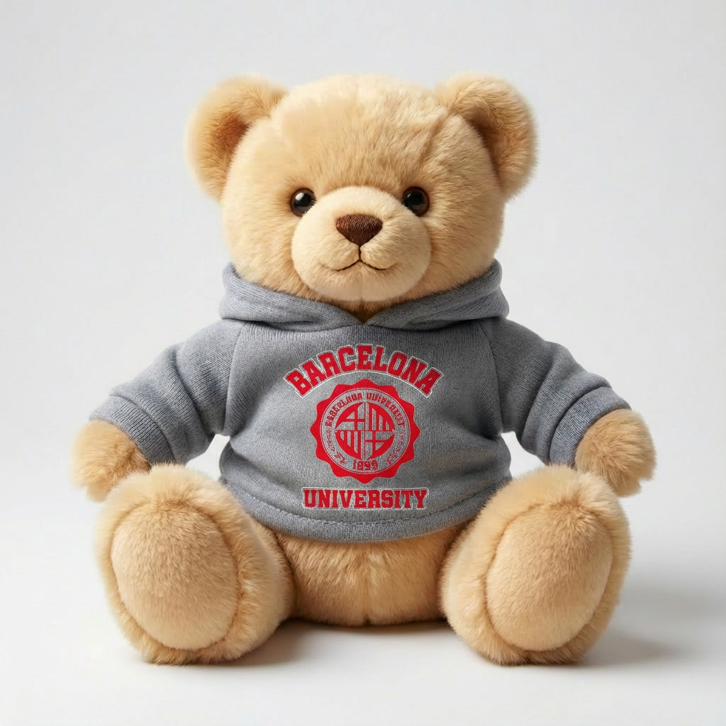 Oso de Peluche Barcelona University – 17 cm (Expositor 12 uds)